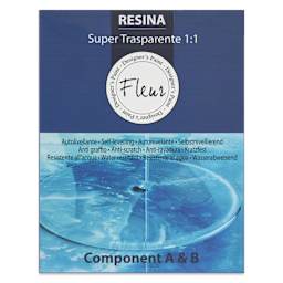 Fleur Super Clear Resin - Resin and Hardener Kit, 480 ml front of package