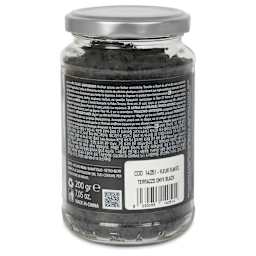 Fleur Terrazzo Effect Flakes - Onyx Black, 200 g side of jar