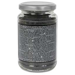 Fleur Terrazzo Effect Flakes - Onyx Black, 200 g back of jar