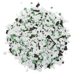 Fleur Terrazzo Effect Flakes - Green Jasper out of the jar