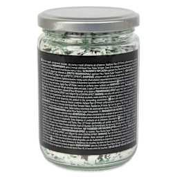 Fleur Terrazzo Effect Flakes - Green Jasper, 200 g back of jar