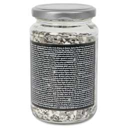 Fleur Terrazzo Effect Flakes - Espresso Brown, 200 g back of jar