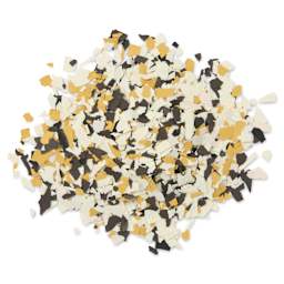 Fleur Terrazzo Effect Flakes - Tiger Eye out of the jar