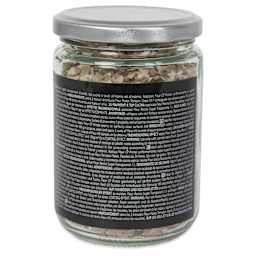 Fleur Terrazzo Effect Flakes - Bronzite Brown, 200 g back of jar