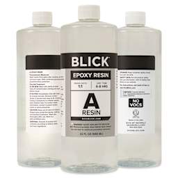 Front, back, and side of Part A of Blick Epoxy Resin Kit - 64 oz