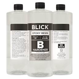 Front, side, and back of Part B of Blick Epoxy Resin Kit - 64 oz