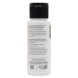 FolkArt Snow Texture Acrylic Medium, 2oz Bottle back