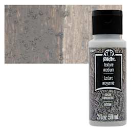 FolkArt Concrete Texture Acrylic Medium - 2 oz Bottle and swatch