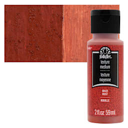 FolkArt Rust Texture Acrylic Medium - 2 oz Bottle and Swatch