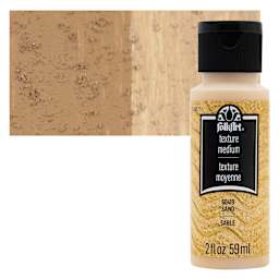 FolkArt Sand Texture Acrylic Medium - 2 oz Bottle and Swatch
