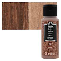 FolkArt Bark Texture Acrylic Medium - 2 oz Bottle and Swatch