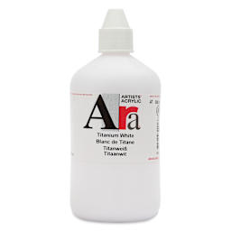 Ara Artists’ Acrylic Paint - Titanium White, 500 ml bottle