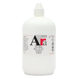 Ara Artists’ Acrylic Paint - Zinc White, 1000 ml bottle