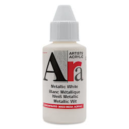 Ara Artists’ Acrylic Paint - Metallic White, 100 ml