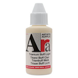 Ara Artists’ Acrylic Paint - Titanium Buff Light, 100 ml bottle