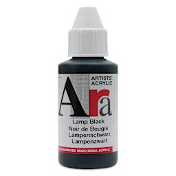 Ara Artists’ Acrylic Paint - Lamp Black, 100 ml