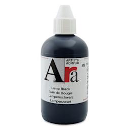 Ara Artists’ Acrylic Paint - Lamp Black, 250 ml