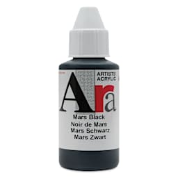 Ara Artists’ Acrylic Paint - Mars Black, 100 ml