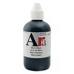 Ara Artists’ Acrylic Paint - Mars Black, 250 ml