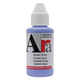 Ara Artists’ Acrylic Paint - Violet Grey, 100 ml bottle