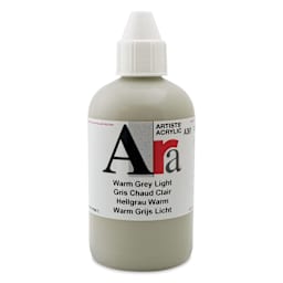 Ara Artists’ Acrylic Paint - Warm Grey Light, 250 ml bottle