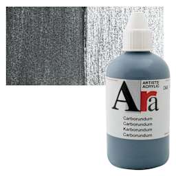 Ara Artists’ Acrylic Paint - Carberundum, 250 ml bottle and swatch