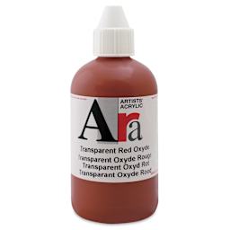 Ara Artists’ Acrylic Paint - Transparent Red Oxide, 250 ml bottle