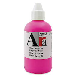 Ara Artists’ Acrylic Paint - Neon Magenta, 250 ml bottle