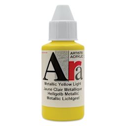 Ara Artists’ Acrylic Paint - Metallic Yellow Light, 100 ml