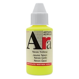 Ara Artists’ Acrylic Paint - Neon Yellow, 100 ml bottle