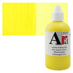 Ara Artists’ Acrylic Paint - Lemon Yellow Azo, 250 ml