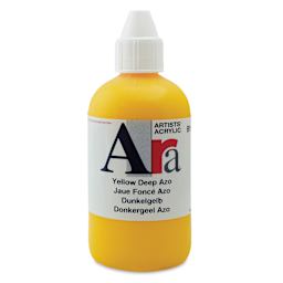 Ara Artists’ Acrylic Paint - Yellow Deep Azo, 250 ml bottle