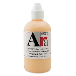 Ara Artists’ Acrylic Paint - Naples Yellow Light Extra, 250 ml bottle