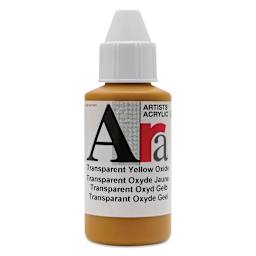 Ara Artists’ Acrylic Paint - Transparent Yellow Oxide, 100 ml bottle