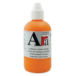 Ara Artists’ Acrylic Paint - Cadmium Yellow Orange, 250 ml