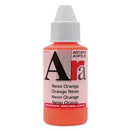Ara Artists’ Acrylic Paint - Neon Orange, 100 ml bottle