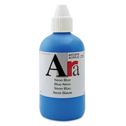 Ara Artists’ Acrylic Paint - Neon Blue, 250 ml bottle