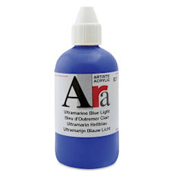Ara Artists’ Acrylic Paint - Ultramarine Blue Light, 250 ml bottle