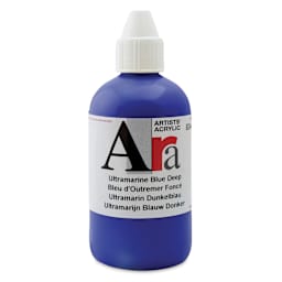 Ara Artists’ Acrylic Paint - Ultramarine Blue Deep, 250 ml bottle