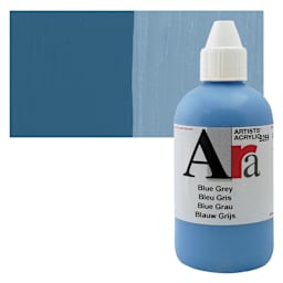 Ara Artists’ Acrylic Paint - Blue Grey, 250 ml bottle and swatch