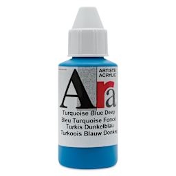 Ara Artists’ Acrylic Paint - Turquoise Blue Deep, 100 ml bottle
