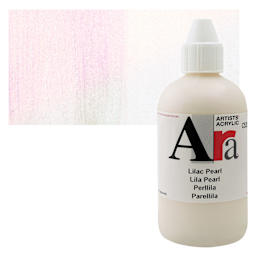 Ara Artists’ Acrylic Paint - Pearl Lilac, 250 ml bottle and swatch