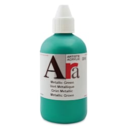 Ara Artists’ Acrylic Paint - Metallic Green, 250 ml