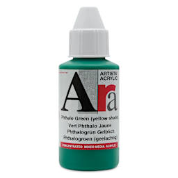 Ara Artists’ Acrylic Paint - Phthalo Green Yellow Shade, 100 ml bottle