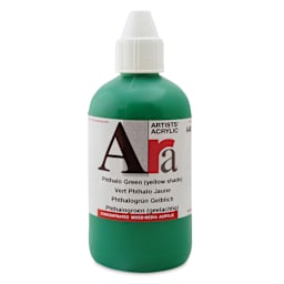 Ara Artists’ Acrylic Paint - Phthalo Green Yellow Shade, 250 ml bottle