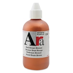 Ara Artists’ Acrylic Paint - Red Brown Bronze, 250 ml bottle