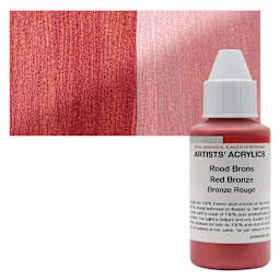 Ara Artists’ Acrylic Paint - Red Bronze, 100 ml bottle and swatch