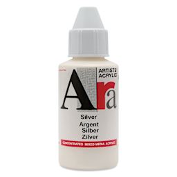 Ara Artists’ Acrylic Paint - Silver, 100 ml bottle