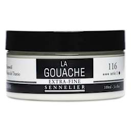 Sennelier Extra Fine Gouache - Titanium White, 100 ml Jar