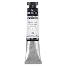 Sennelier Extra Fine Gouache - Titanium White, 21 ml Tube